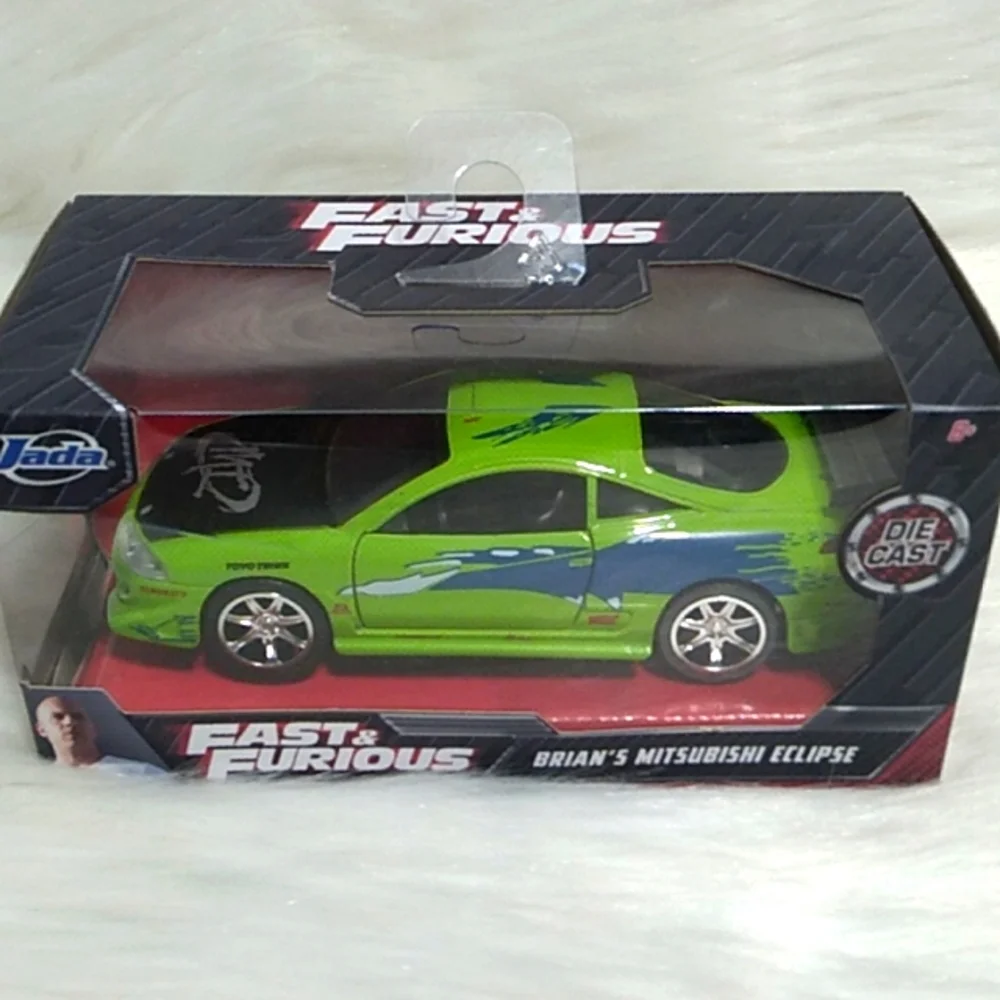 (A-1) NWT Fast & Furious Doms Dodge Charger & Brians Mitsubishi Eclipse Bundle